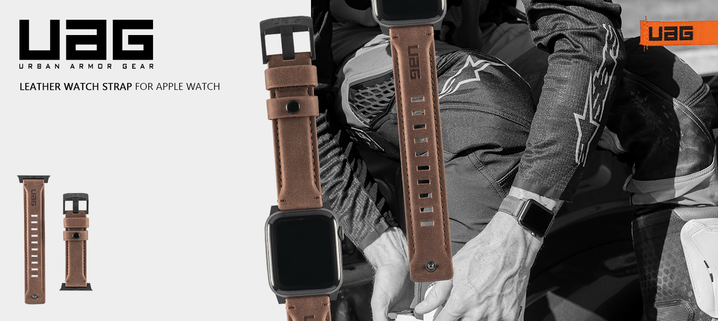 UAG Apple Watch 41/40/38mm用バンド LEATHERの製品紹介画像