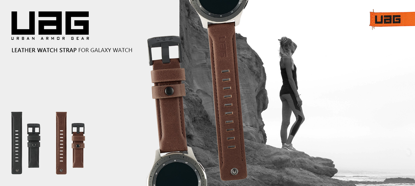 UAG Galaxy Watch 46mm用バンド LEATHERの製品紹介画像