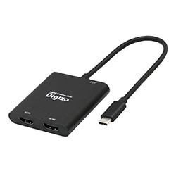 HDMI 4K×2ポート出力可能 Type-C変換アダプター「PUD-PDC1H2」新発売