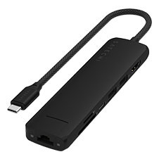 Satechi 7-in-1 USB-C Slim Multiport Adapter with Ethernet | 変換
