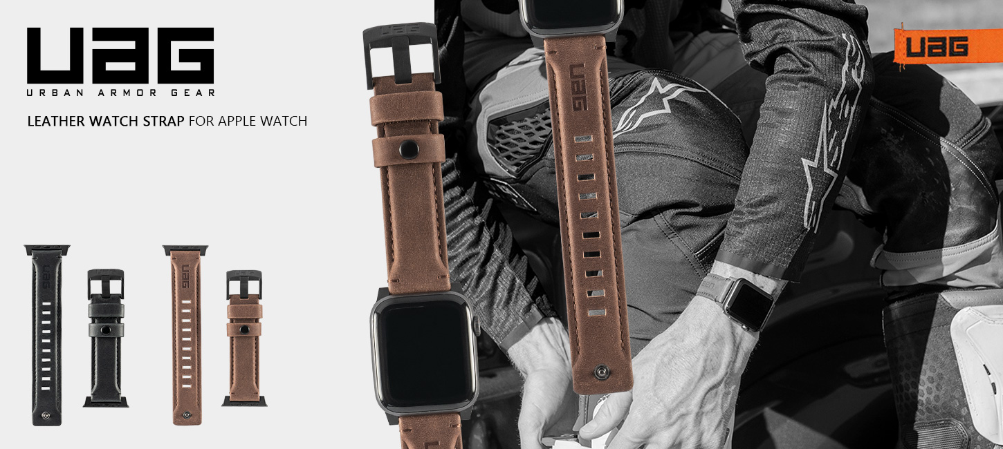 UAG Apple Watch 45/44/42mm用バンド LEATHERの製品紹介画像