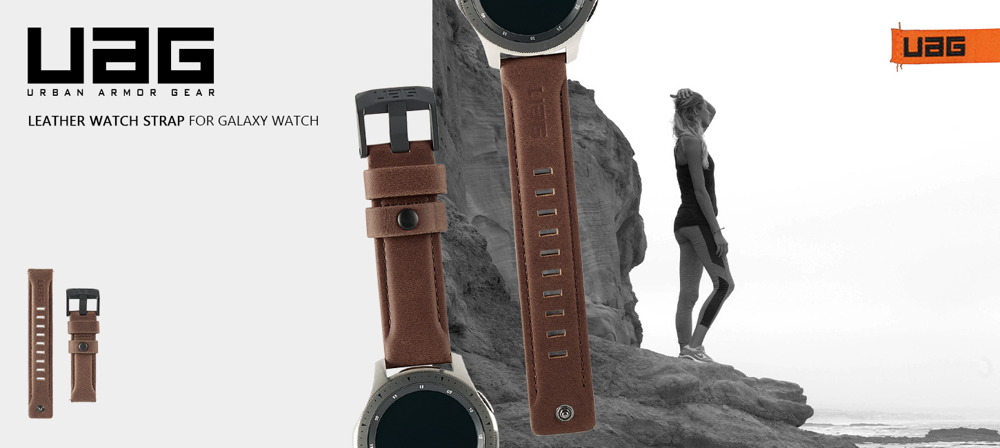 UAG Galaxy Watch 42mm用バンド LEATHERの製品紹介画像