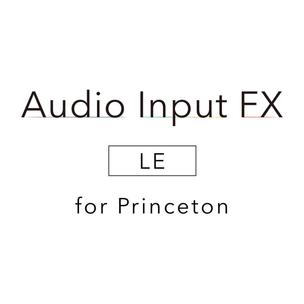 AUDIO INPUT FX LE for Princetonロゴ